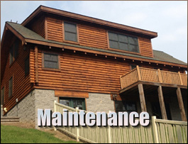  Belews Creek, North Carolina Log Home Maintenance