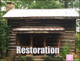 Historic Log Cabin Restoration  Belews Creek, North Carolina